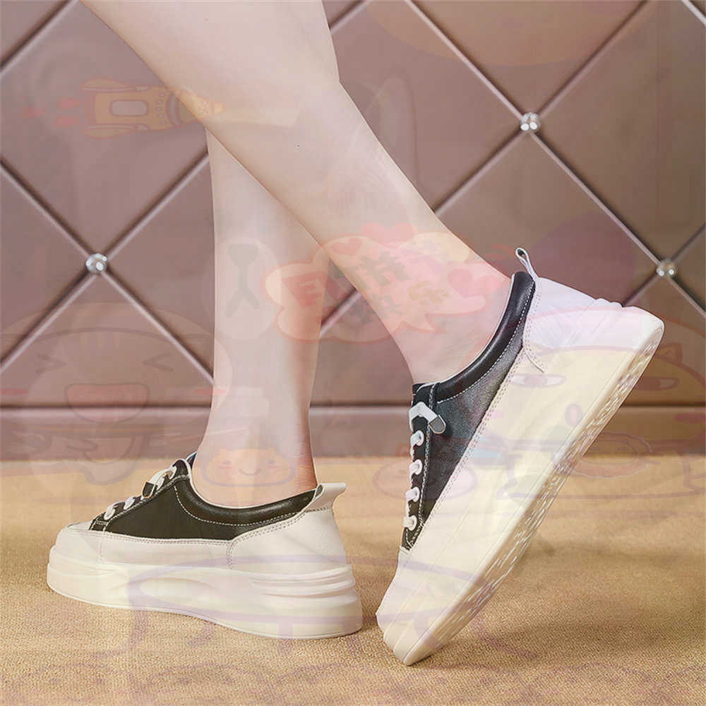 Streetwear Brand Kit - Mocassins épais à lacets pour femmes,