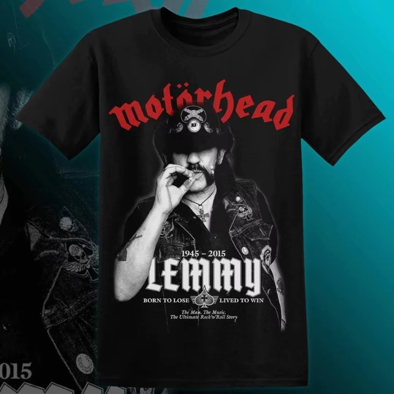 Streetwear Clothing Brands - T-shirt MOTÖRHEAD LEMMY pour hommes et