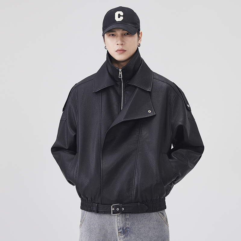 Streetwear Clothing Brands - Automne hiver veste en cuir hommes