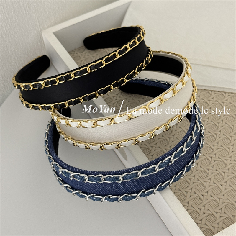 Streetwear Brand - Nouveau Bandeau Cheveux Chaîne Métallique Marque