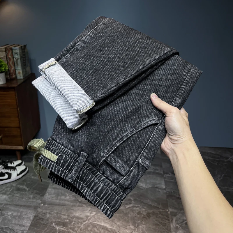 Streetwear Brand Jeans - Marque hommes nouveau automne jean noir