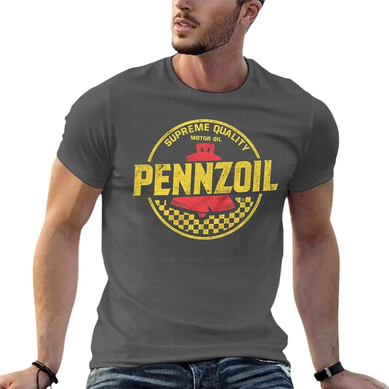 Streetwear Clothing Brands - Pennzoil – t-shirt surdimensionné avec Logo