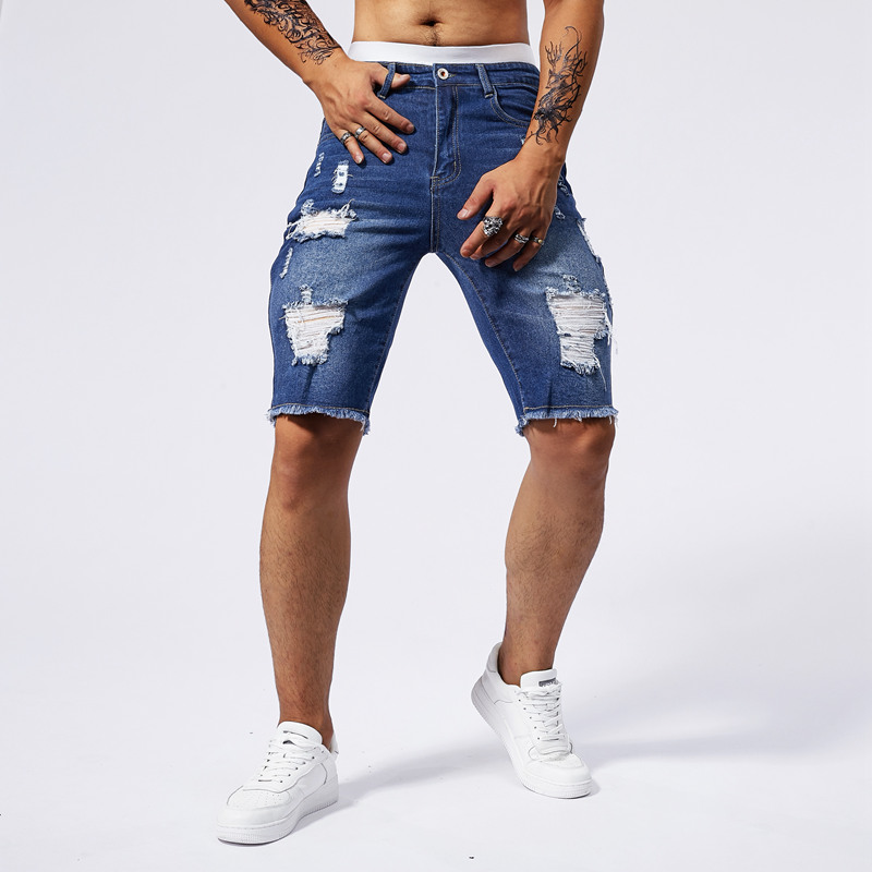 Short en Denim déchiré pour ho - Streetwear Brand avis et prix