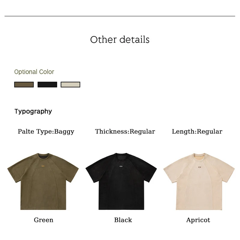 T-shirt en daim uni TFETTERS p - Streetwear Brand Korea avis et prix