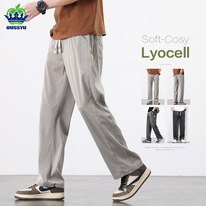OUSSYU-Pantalon en Tissu Lyoce - Streetwear Brand Korea avis et prix