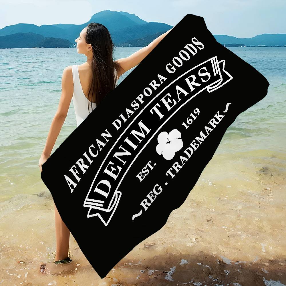 Serviette de plage en microfib - Streetwear Brand With Mountain Logo avis et prix